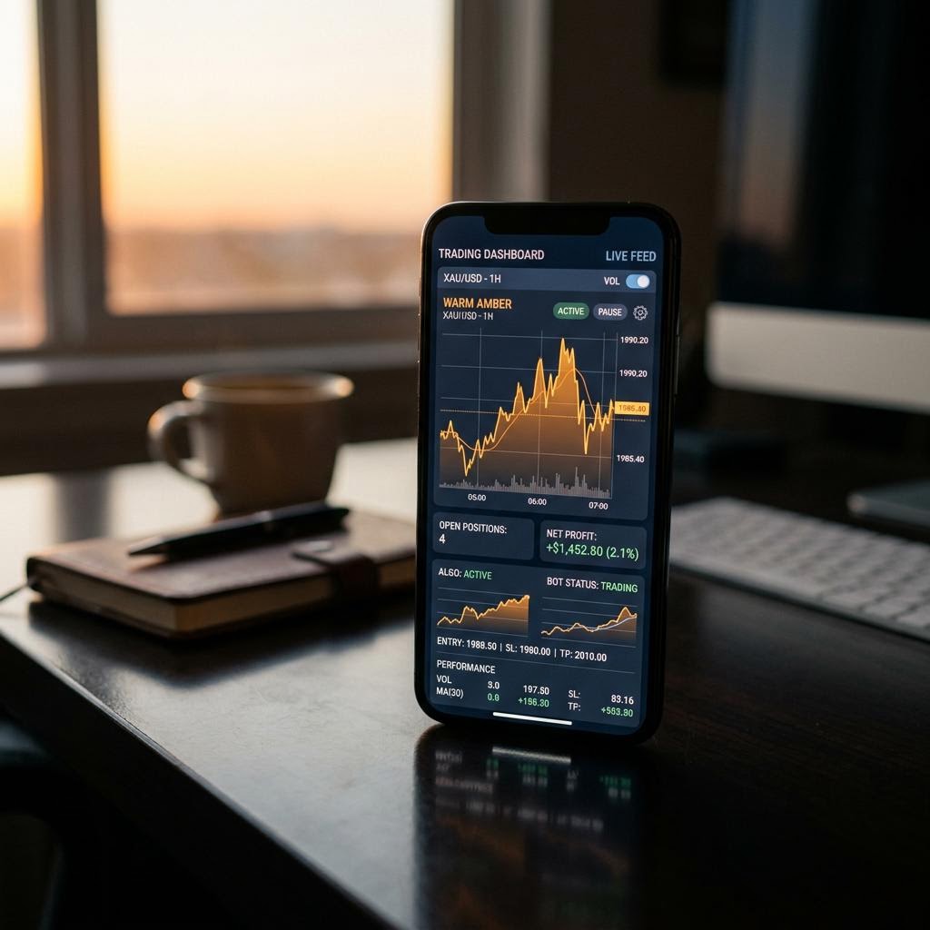 Safak Birikimli trading platform running on mobile interface